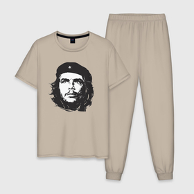 Мужская пижама хлопок с принтом Че Гевара   рисунок в Белгороде, 100% хлопок | брюки и футболка прямого кроя, без карманов, на брюках мягкая резинка на поясе и по низу штанин
 | 
