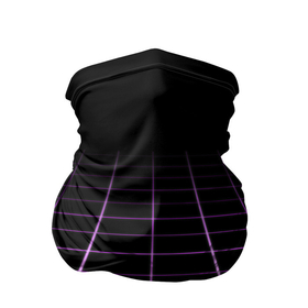 Бандана-труба 3D с принтом Неоновая сетка   оптическая иллюзия в Курске, 100% полиэстер, ткань с особыми свойствами — Activecool | плотность 150‒180 г/м2; хорошо тянется, но сохраняет форму | 