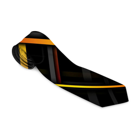 Галстук 3D с принтом Цветные переплетающиеся линии в Курске, 100% полиэстер | Длина 148 см; Плотность 150-180 г/м2 | 