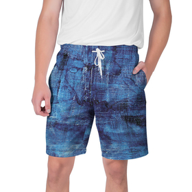 Мужские шорты 3D с принтом Jeans life    rag в Белгороде,  полиэстер 100% | прямой крой, два кармана без застежек по бокам. Мягкая трикотажная резинка на поясе, внутри которой широкие завязки. Длина чуть выше колен | Тематика изображения на принте: 