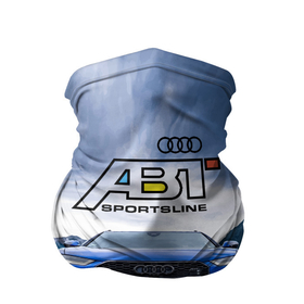 Бандана-труба 3D с принтом Audi ABT    sportsline на трассе в Курске, 100% полиэстер, ткань с особыми свойствами — Activecool | плотность 150‒180 г/м2; хорошо тянется, но сохраняет форму | Тематика изображения на принте: 