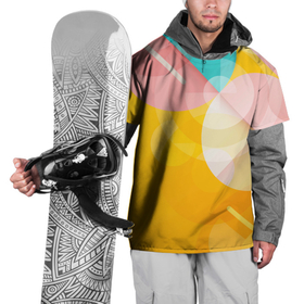 Накидка на куртку 3D с принтом Геометрическая абстракция в солнечных тонах в Тюмени, 100% полиэстер |  | Тематика изображения на принте: 