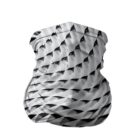 Бандана-труба 3D с принтом Металлическая абстрактная броня в Екатеринбурге, 100% полиэстер, ткань с особыми свойствами — Activecool | плотность 150‒180 г/м2; хорошо тянется, но сохраняет форму | 