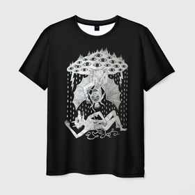 Мужская футболка 3D с принтом Демон поедает Оборотня в Кировске, 100% полиэфир | прямой крой, круглый вырез горловины, длина до линии бедер | 