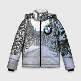 Зимняя куртка для мальчиков 3D с принтом BMW   зимняя дорога через лес в Кировске, ткань верха — 100% полиэстер; подклад — 100% полиэстер, утеплитель — 100% полиэстер | длина ниже бедра, удлиненная спинка, воротник стойка и отстегивающийся капюшон. Есть боковые карманы с листочкой на кнопках, утяжки по низу изделия и внутренний карман на молнии. 

Предусмотрены светоотражающий принт на спинке, радужный светоотражающий элемент на пуллере молнии и на резинке для утяжки | 