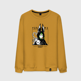 Мужской свитшот хлопок с принтом Тигнари в квадрате в Ухте, 100% хлопок |  | 