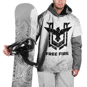 Накидка на куртку 3D с принтом Free Fire с потертостями на светлом фоне в Петрозаводске, 100% полиэстер |  | Тематика изображения на принте: 