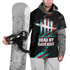Накидка на куртку 3D с принтом Dead by Daylight в стиле glitch и баги графики на темном фоне в Курске, 100% полиэстер |  | Тематика изображения на принте: 