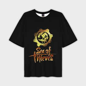 Мужская футболка OVERSIZE 3D с принтом Sea of thieves шестеренка в Курске,  |  | Тематика изображения на принте: 