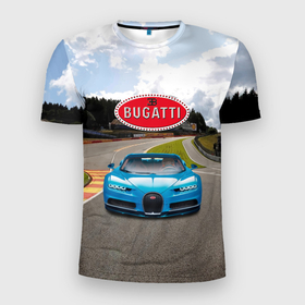 Мужская футболка 3D Slim с принтом Bugatti   motorsport  гоночная трасса в Санкт-Петербурге, 100% полиэстер с улучшенными характеристиками | приталенный силуэт, круглая горловина, широкие плечи, сужается к линии бедра | 