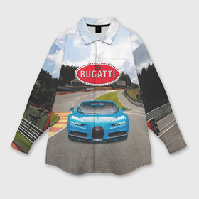 Мужская рубашка oversize 3D с принтом Bugatti   motorsport  гоночная трасса в Санкт-Петербурге,  |  | 