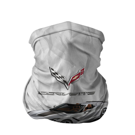 Бандана-труба 3D с принтом Chevrolet Corvette   motorsport в Екатеринбурге, 100% полиэстер, ткань с особыми свойствами — Activecool | плотность 150‒180 г/м2; хорошо тянется, но сохраняет форму | 