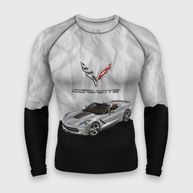Мужской рашгард 3D с принтом Chevrolet Corvette   motorsport в Екатеринбурге,  |  | Тематика изображения на принте: 