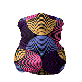 Бандана-труба 3D с принтом Абстрактные полосы   оптическая иллюзия в Курске, 100% полиэстер, ткань с особыми свойствами — Activecool | плотность 150‒180 г/м2; хорошо тянется, но сохраняет форму | 