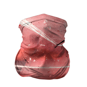 Бандана-труба 3D с принтом Красный туман, царапины и краски в Екатеринбурге, 100% полиэстер, ткань с особыми свойствами — Activecool | плотность 150‒180 г/м2; хорошо тянется, но сохраняет форму | Тематика изображения на принте: 