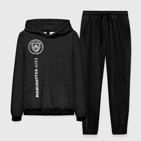 Мужской костюм 3D (с толстовкой) с принтом Manchester City sport на темном фоне: по вертикали в Ухте,  |  | 