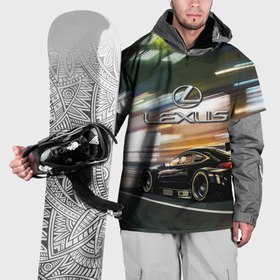 Накидка на куртку 3D с принтом Lexus   скоростной режим , 100% полиэстер |  | Тематика изображения на принте: 