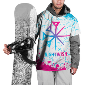 Накидка на куртку 3D с принтом Nightwish neon gradient style в Новосибирске, 100% полиэстер |  | Тематика изображения на принте: 