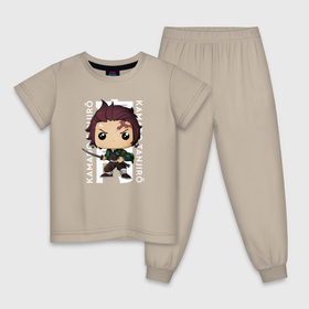 Детская пижама хлопок с принтом Фанки поп Танджиро в Тюмени, 100% хлопок |  брюки и футболка прямого кроя, без карманов, на брюках мягкая резинка на поясе и по низу штанин
 | Тематика изображения на принте: 