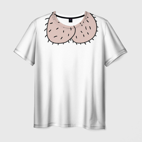 Мужская футболка 3D с принтом Человек яйца в Петрозаводске, 100% полиэфир | прямой крой, круглый вырез горловины, длина до линии бедер | 