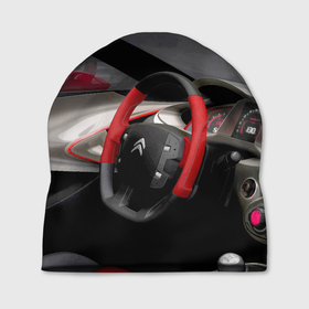Шапка 3D с принтом Ситроен   салон   Steering wheel в Тюмени, 100% полиэстер | универсальный размер, печать по всей поверхности изделия | Тематика изображения на принте: 