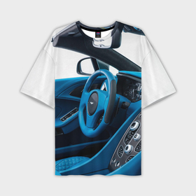 Мужская футболка OVERSIZE 3D с принтом Aston Martin Vanquish Volante   salon   cabriolet в Курске,  |  | 
