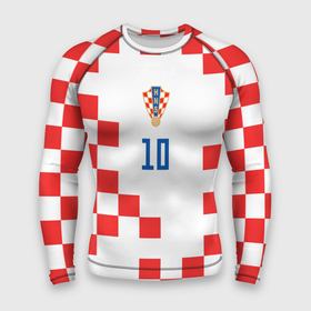 Мужской рашгард 3D с принтом Модрич Сборная Хорватии форма к чемпионату мира 2022 в Белгороде,  |  | 