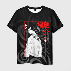 Мужская футболка 3D с принтом Кейске Баджи   Токийские мстители , 100% полиэфир | прямой крой, круглый вырез горловины, длина до линии бедер | 