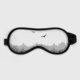 Маска для сна 3D с принтом Птицы над лесом в городе Новоалтайск, внешний слой — 100% полиэфир, внутренний слой — 100% хлопок, между ними — поролон |  | 