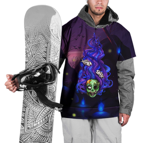 Накидка на куртку 3D с принтом Мертвая русалка , 100% полиэстер |  | 