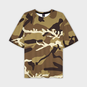 Мужская футболка OVERSIZE 3D с принтом Камуфляж Woodland осень крупный в Курске,  |  | 