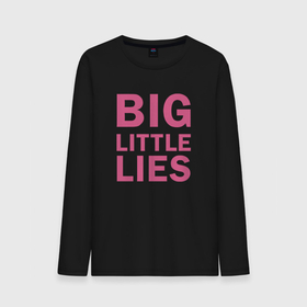 Мужской лонгслив хлопок с принтом Big Little Lies logo в Кировске, 100% хлопок |  | Тематика изображения на принте: 