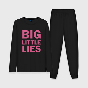 Мужская пижама хлопок (с лонгсливом) с принтом Big Little Lies logo ,  |  | 