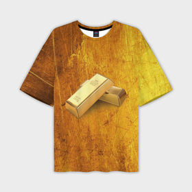Мужская футболка OVERSIZE 3D с принтом The Gold в Тюмени,  |  | 