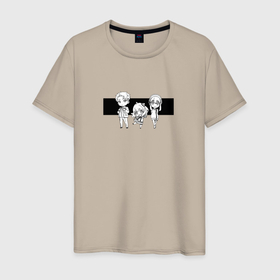 Мужская футболка хлопок с принтом Семья Шпиона   Spy x Family , 100% хлопок | прямой крой, круглый вырез горловины, длина до линии бедер, слегка спущенное плечо. | 