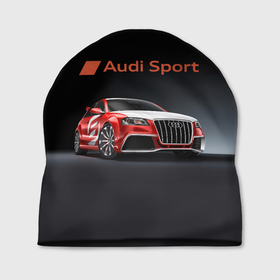 Шапка 3D с принтом Audi sport   racing team в Санкт-Петербурге, 100% полиэстер | универсальный размер, печать по всей поверхности изделия | 