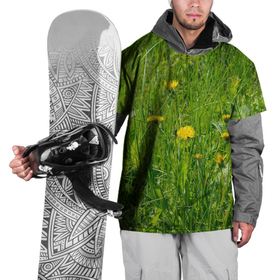Накидка на куртку 3D с принтом Солнечные одуванчики в Кировске, 100% полиэстер |  | 