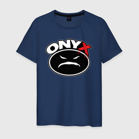 Мужская футболка хлопок с принтом Onyx   black logo в Екатеринбурге, 100% хлопок | прямой крой, круглый вырез горловины, длина до линии бедер, слегка спущенное плечо. | Тематика изображения на принте: 