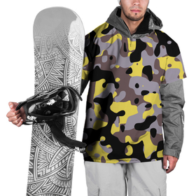 Накидка на куртку 3D с принтом Камуфляж Yellow Stinger в Кировске, 100% полиэстер |  | Тематика изображения на принте: 