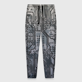 Мужские брюки 3D с принтом Electronic pixel camouflage в Екатеринбурге, 100% полиэстер | манжеты по низу, эластичный пояс регулируется шнурком, по бокам два кармана без застежек, внутренняя часть кармана из мелкой сетки | 