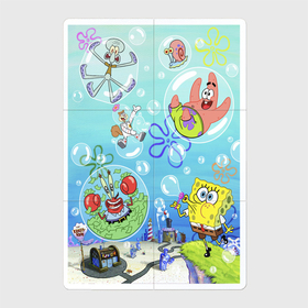Магнитный плакат 2Х3 с принтом Bubble Bob в Курске, Полимерный материал с магнитным слоем | 6 деталей размером 9*9 см | 