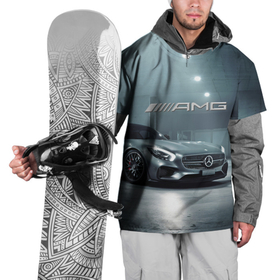 Накидка на куртку 3D с принтом Mercedes AMG   Motorsport в Курске, 100% полиэстер |  | 