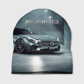 Шапка 3D с принтом Mercedes AMG   Motorsport в Кировске, 100% полиэстер | универсальный размер, печать по всей поверхности изделия | 
