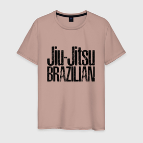 Мужская футболка хлопок с принтом Bazilian Gracie Jiu Jitsu в Санкт-Петербурге, 100% хлопок | прямой крой, круглый вырез горловины, длина до линии бедер, слегка спущенное плечо. | 