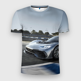 Мужская футболка 3D Slim с принтом Mercedes AMG   racing team   motorsport в Санкт-Петербурге, 100% полиэстер с улучшенными характеристиками | приталенный силуэт, круглая горловина, широкие плечи, сужается к линии бедра | 