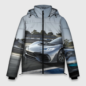 Мужская зимняя куртка 3D с принтом Mercedes AMG   racing team   motorsport в Белгороде, верх — 100% полиэстер; подкладка — 100% полиэстер; утеплитель — 100% полиэстер | длина ниже бедра, свободный силуэт Оверсайз. Есть воротник-стойка, отстегивающийся капюшон и ветрозащитная планка. 

Боковые карманы с листочкой на кнопках и внутренний карман на молнии. | 