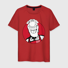 Мужская футболка хлопок с принтом Доктор Ливси   KFC Edition , 100% хлопок | прямой крой, круглый вырез горловины, длина до линии бедер, слегка спущенное плечо. | 