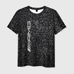 Мужская футболка 3D с принтом AMG   pattern   minimalism в Тюмени, 100% полиэфир | прямой крой, круглый вырез горловины, длина до линии бедер | 