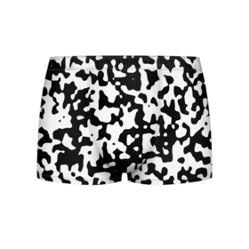 Мужские трусы 3D с принтом Камуфляж Cowskin средний в Ухте, 50% хлопок, 50% полиэстер | классическая посадка, на поясе мягкая тканевая резинка | Тематика изображения на принте: 