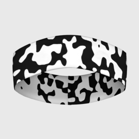 Повязка на голову 3D с принтом Камуфляж Cowskin средний в Ухте,  |  | Тематика изображения на принте: 